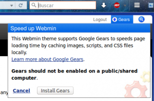 Turnkey + Webmin + Google Gears