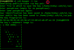 Generando llave SSH.