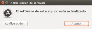 Actualización de software Ubuntu 14.04