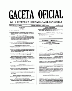 Gaceta Oficial N° 38.458, 14 junio 2006, página 346.339