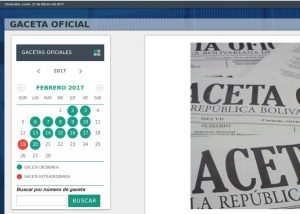 TSJ republicaciones de la Gaceta Oficial de la República al lunes 27 febrero 2017