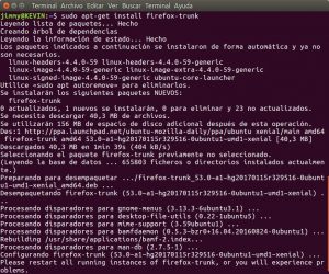sudo apt-get install firefox-trunk