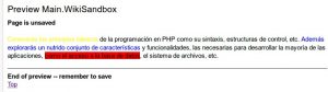 Clases definidas en PmWiki