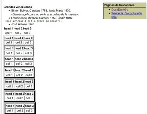 PMWiki formatos de texto listas y tablas