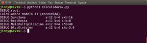 salida python3 calculadora2.py