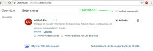 Chromium instalar y configurar extensiones