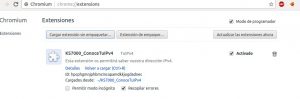 KS7000_ConoceTuIPv4 instalado en Chromium