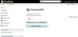 Jenkins creación de una carpeta de trabajo