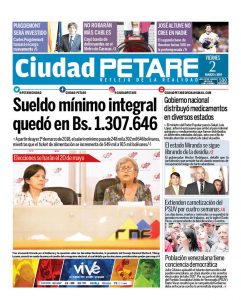 Diario "Ciudad PETARE" portada 2 de marzo de 2018