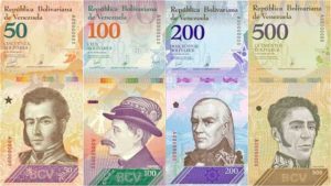 Nuevo cono monetario en Venezuela a partir de junio de 2018.