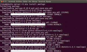 pip install awslogs