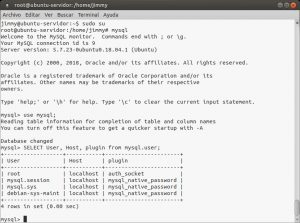 Listando usuarios en MySQL y el método de autenticación de cada uno de ellos