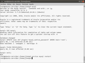 Restableciendo al root de MySQL a conectarse por contraseña y no por credenciales de usuario en Ubuntu
