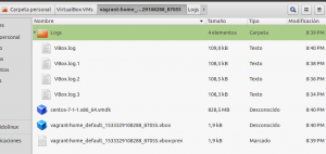 Resultado del comando "vagrant up --debug"