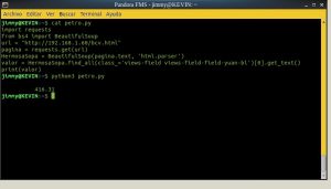 Guion en Python con HTTP Requests y Hermosa Sopa –BeautifulSoup- (Licencia Creative Commons 3.0)