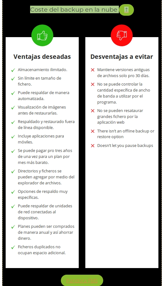 Ventajas y desventajas del respaldo en la nube