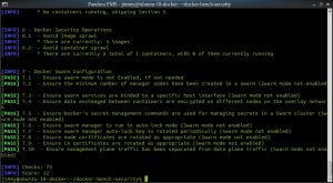 Puntuación general de Seguridad con Docker Bench