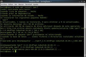 sudo apt install iperf (Lubuntu 18.04)