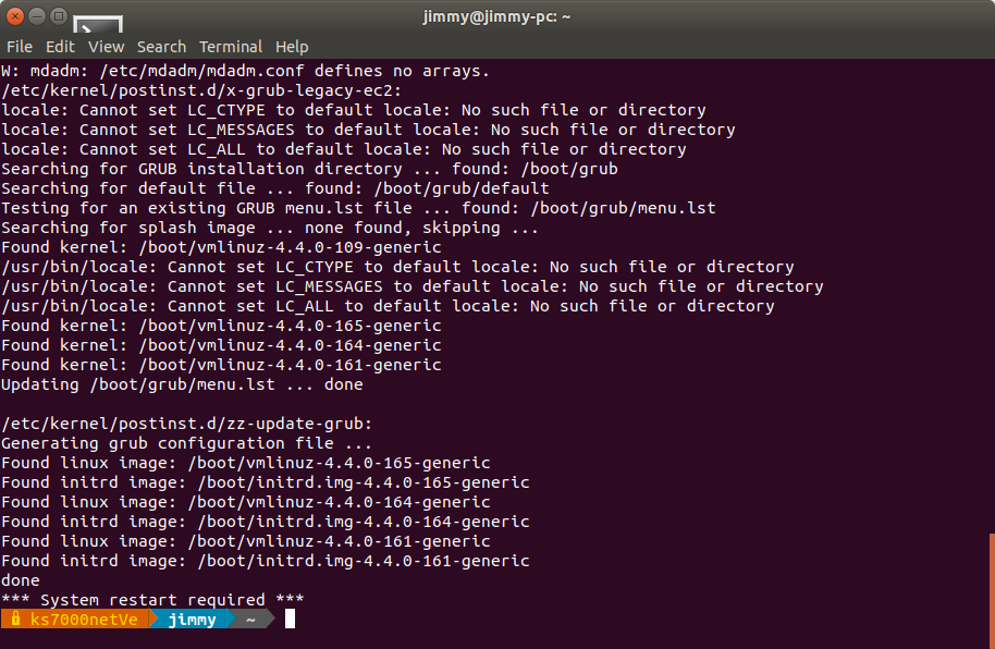 Actualización de Ubuntu 18 a linux-headers-4.4.0-165