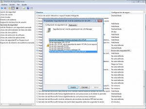 Seguridad de red: nivel de autenticación de LAN Manager