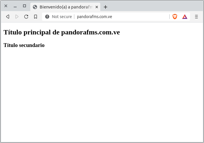 Bienvenido(a) a pandorafms.com.ve. - navegador Brave