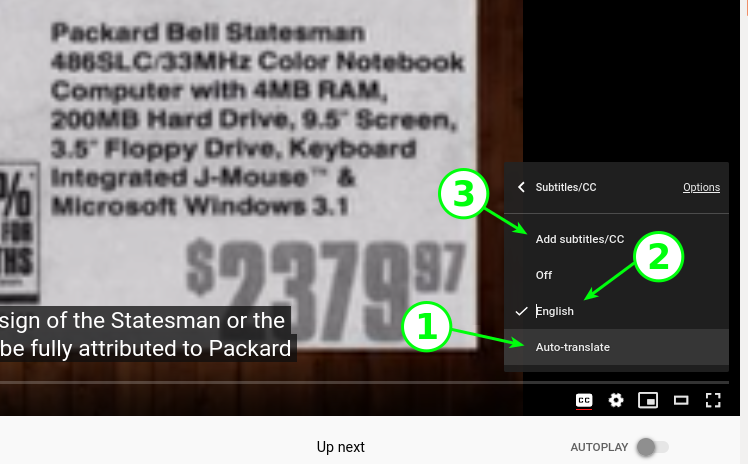 YouTube Auto-translate