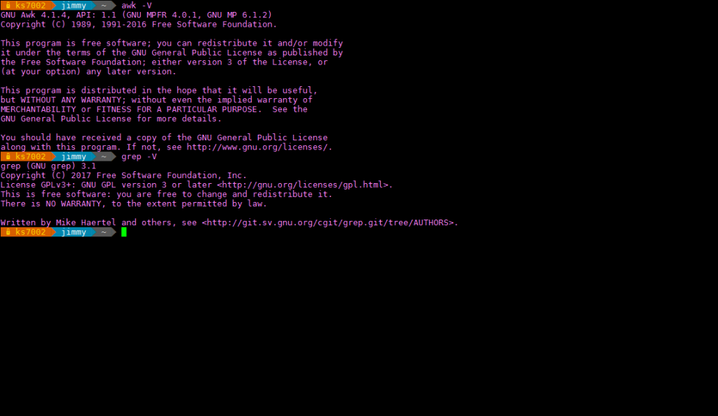 comandos GNU Linux awk y grep
