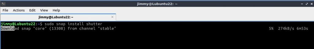 Shutter en Lubuntu 22 (instalación)